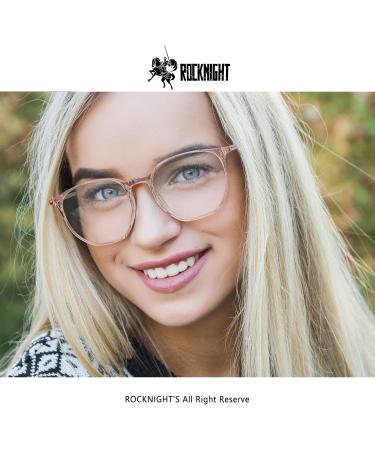 ROCKNIGHT Blue Light Blocking Glasses - Brown Frame for Computer & Phone Use | Reduces Eye Strain & Improves Sleep - Buy Online on SooperMarket.com
