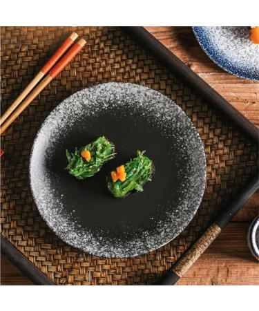 Serving Plates 6/7/8inch Dinner Plate Round Japanese Ceramic Tableware Dessert Dish Dishware Porcelain Dinnerware Kitchen Porcelain Serving Dishes for Appetizer Dinner and Desserts (Color : D Siz 8 in D - Buy Online on SooperMarket.com