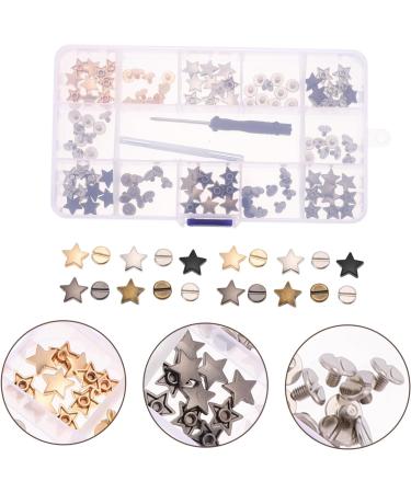 STOBOK 1 Box Five-Pointed Star Rivet Nail Accessories DIY Rivet Studs Leather Crafts Repair Rivet Apparel - Buy Online on SooperMarket.com