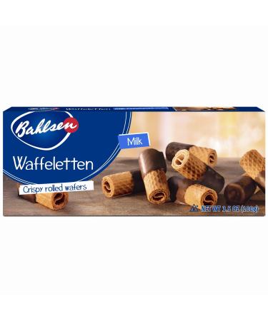 Bahlsen Waffeletten Dark Chocolate Cookies (1 box) Waffeletten Dark Chocolate 3.52 Ounce (Pack of 1)