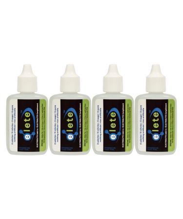 Anderson's Health Solutions elete Electrolyte Add-In Drops | Liquid Electrolyte Drink Mix Sodium Potassium Magnesium | Convenient Hydration Natural Electrolyte Replenishment | Sugar Free No Artificial Ingredients | 24.6mL (Pack of 4) elete 24.6 ml (Pack o