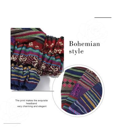 Cakure Boho Wide Headbands Set - Pack of 3 for Women and Girls | African Head Wraps, No Slip, Elastic Sweat Bands for Yoga Workout - Buy Online on SooperMarket.com
