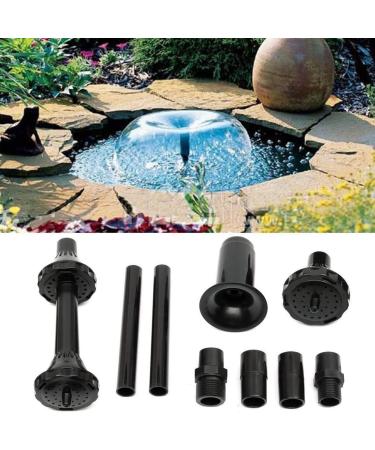 Herklotzn 9Pcs Small Fountain Nozzle Kit Water Fountain Nozzle Heads for Pond Fountain Submersible Pump Pool - Buy Online on SooperMarket.com