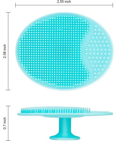 6 Pack Silicone Face Scrubber Exfoliator Pads - Precision Pore Cleansing & Acne Blackheads Removal | Facial Cleansing Brush Set for Deep Skin Care - Buy Online on SooperMarket.com