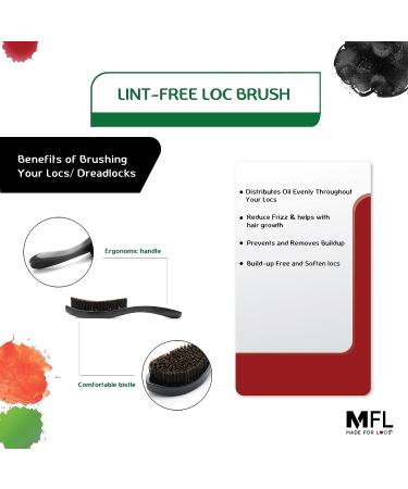 Soft Bristle Locs Lint Brush | Ideal for Loc Brushing | Effortlessly Remove Lint - Buy Online on SooperMarket.com