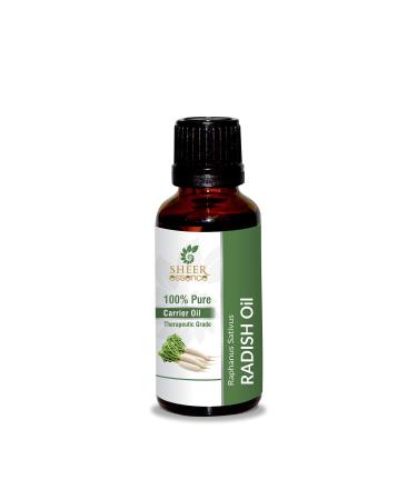 Radish Seed Oil - (Raphanus Sativus) - Carrier Oil 100% Pure Natural Undiluted Uncut Therapeutic Grade Oil 1.01 Fl.Oz 30ml (1.01 fluid ounces)