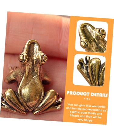 Alipis 1pc Figures Vivid Desktop Delicate Adornment Keychain Frog-designed Tabletop Vintage Pet Tea - Buy Online on SooperMarket.com