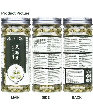 Organic Jasmine Tea - 100% Pure Dried Flowers | Loose Leaf Herbal Tea | 30g Jasmine Flower Mix & Essential Oil Extract - Buy Online on SooperMarket.com