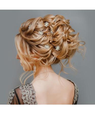 TUUXI 84pcs Rhmeta Title: inestone Crystal Twisters Set - Spiral Hair Pins for Wedding and Prom - Buy Online on SooperMarket.com