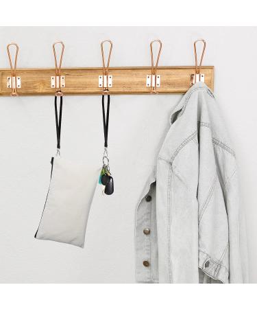 Sntieecr Sublimation Blank Cosmetic Bags with Wristband Lanyards - 10 Pack DIY Makeup & Pencil Bags for Travel - Beige, 8.3 x 5.1 Inch - Buy Online on SooperMarket.com
