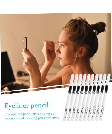 HAPINARY White Makeup Pencil 10pcs Lying Silkworm Eyeliner Eyeshadow Highlighters Cosmetic Eyeliner Pencils Miss Export Brush - Buy Online on SooperMarket.com