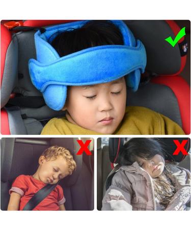 Adjustable Baby Headrest Sleep Aid Belt for Child Safety Seat - Soft & Comfortable Blue | TIANNAIT - Buy Online on SooperMarket.com