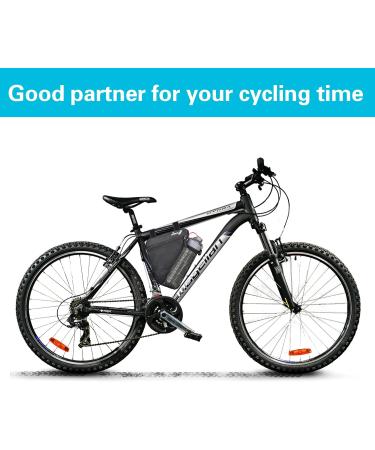 BOBILIFE Bike Triangle Frame Bag - Black w/ Bottle Holder | Cycling Storage Pouch for Road & Mountain Bikes - Buy Online on SooperMarket.com