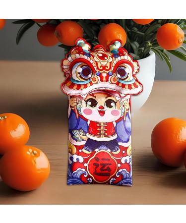 Harilla Hong Bao Red Packets Gift Packets Hongbao Lucky Money Chinese Lunar New Year Red Envelopes for Spring Festival Graduation Open Eyes 13x22cm - Buy Online on SooperMarket.com