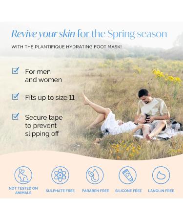 PLANTIFIQUE Foot Moisturiser Socks Hydrating Foot Mask 4Pack (with Box) Hydrating Socks for Soft Heels Intense Moisturizing and Repairing Dry Rough Skin Foot Care Korean Skincare Mask Foot Spa 4 Pack - Buy Online on SooperMarket.com