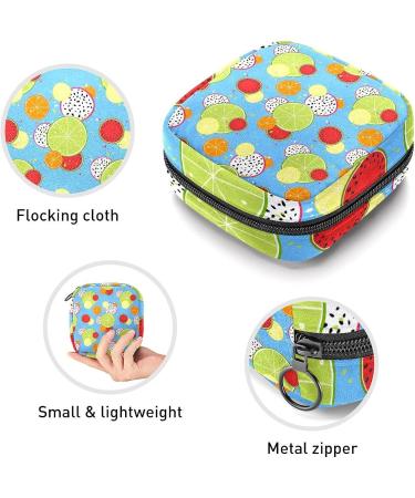Anna Cowper Fruits Pattern Menstrual Cup Pouch - Portable Period Bag for Women and Teen Girls (1Pc, Multi-colored) - Buy Online on SooperMarket.com