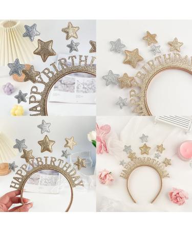 Vigorola Party Headband Hairband for Kids Adults Star Birthday Hairband Party Hair Accessories Glitter Star Head Boppers Headband Star Children's Festival Accessories for Party Holiday Birthday - Buy Online on SooperMarket.com