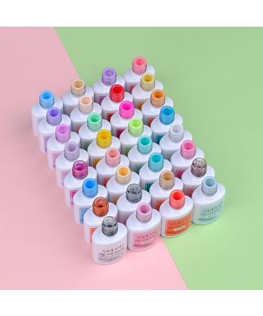 SAVILAND 42PCS Gel Nail Polish Kit - 32 Colors 7.5ML Set with Bases, Glossy & Matte Top Coats - Summer Gel Manicure DIY Gift - Buy Online on SooperMarket.com