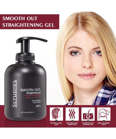 Scruples Smooth Out Hair Straightening Gel (8.5oz) - Anti-Frizz Balm for Men & Women | Controls Curls, Conditions & Smoothens | All Hair Types - Buy Online on SooperMarket.com