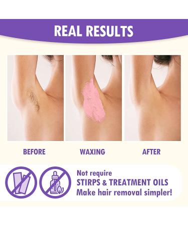 Waxing Kit for Women Men | Painless Hair Removal with Hard Wax Beans | At Home Waxing Kit for Sensitive Skin | Includes Wax Warmer and Applicator Sticks | Ideal for Eyebrow, Armpit, Bikini, Brazilian | All-White - Buy Online on SooperMarket.com