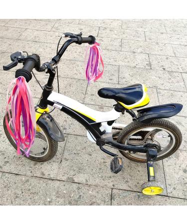 Kuou Handlebar Tassels for Kids - Colorful Bicycle Streamer Ribbons | Fun Bike Decorations - Buy Online on SooperMarket.com