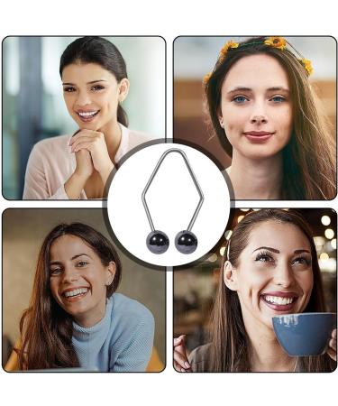 Dimple Trainer | Dimple Makers | Face Muscle Trainer | Stainless Steel Rustproof Smile Exercisers | Women Men Smile Correctors | Facial Beauty Training Tool For Working Reading (Black) - Buy Online on SooperMarket.com