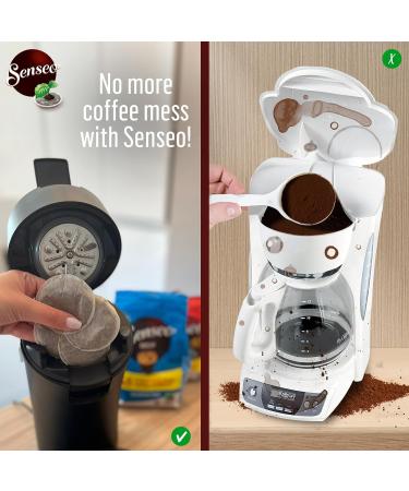 Buy Senseo Espresso Pods - RA Certified Biodegradable Coffee Pods | 5 Packs x 16 | 111g - International Shipping Available - Buy Online on SooperMarket.com