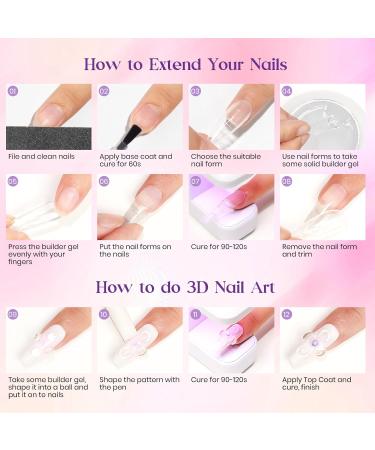 MIZHSE 60g/2.1oz Solid Builder Gel for Nail 4 in 1 Clear Sculpture Solid Nail Extension Gel for Nail Non-Sticky Hand Builder Gel Carving Gel Modeling Nail Art Gel Solid Clear Builder Gel - Buy Online on SooperMarket.com