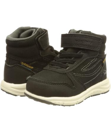Viking Unisex Kids Hovet Mid WP Walking Shoe - 20 EU Black Grey | International Shipping Available - Buy Online on SooperMarket.com