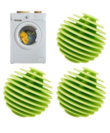 Laundry Balls for Washing Machine Anti-Winding Soft Washing Balls Softener Ball TPR Reusable Laundry Balls Quick Drying Cleaning Soft Washing Balls Green