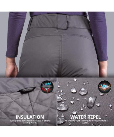 FREE SOLDIER Women's Waterproof Snow Ski Pants - Marina Blue, Small (4-6) 32L Slim Fit - Buy Online on SooperMarket.com