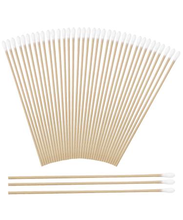 6 Inch Long Cotton Buds 200pcs Extra Long Handle Ear Buds Cotton Swabs Earbuds for Cleaning Makeup Polishing Jewelry Arts and Crafts (15cm)