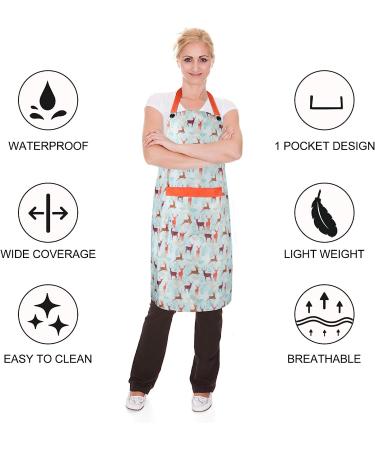 Zihuatailor Lightweight Waterproof Aprons for Women - Dog Grooming & Dishwashing Set of 2 - Buy Online on SooperMarket.com