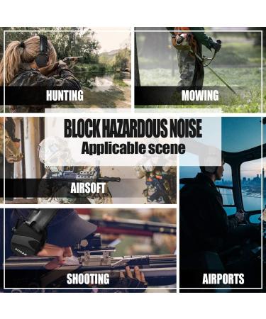 ZOHAN EM054 Electronic Ear Protection: Shooting Range Ear Muffs - Black (2 Pack) - Buy Online on SooperMarket.com