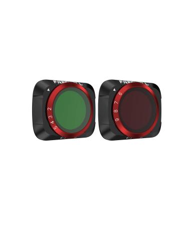 Freewell Variable ND VND2-5 Stop, VND6-9 Stop 2 Pack Run&Gun Camera Lens Filters Compatible with Mavic Air 2 Drone 2-5 Stop & 6-9 Stop Mavic Air 2
