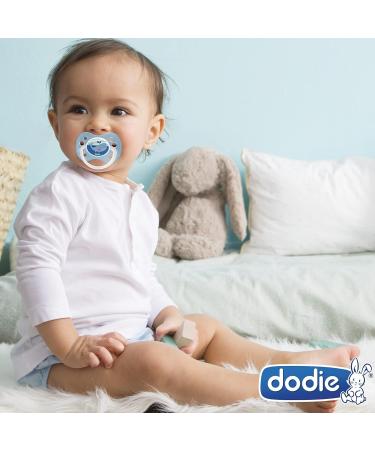 DODIE Set of 2 Anatomical Pacifiers for 0-6 Months | BPA Free & Durable | Random with or without Ring | Love Mom & Dad - Buy Online on SooperMarket.com