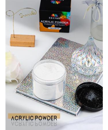 EBANKU Silver Glitter Acrylic Powder 120g/4.23oz Acrylic Powder Large Capacity Professional Acrylic Nail Powder for Nail Acrylic Extension Nail Carving Long-Lasting No Nail Lamp Needed - Buy Online on SooperMarket.com