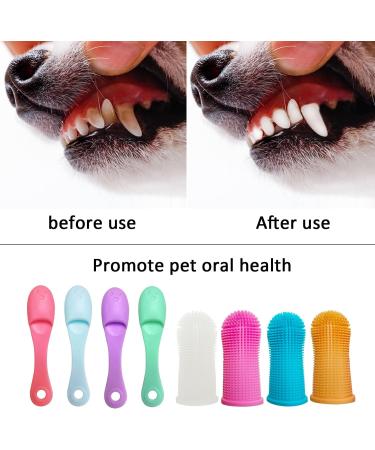 8pcs Pet Toothbrush Finger Dog Toothbrush Pet Two Finger Toothbrush Finger Brush for Dog Teeth Small Dog Toothbrush Silicone Wrap Two Finger Cat Toothbrush - Buy Online on SooperMarket.com