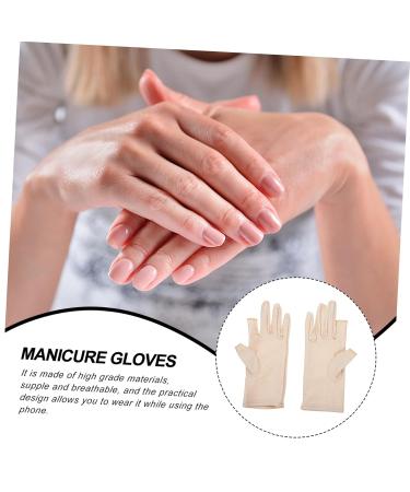 WOFASHPURET 1 Pair Ladies sun protection gloves salon gloves Half Finger Gloves Skin Gloves Golfing Gloves Anti- Fingerless Gloves riding gloves Manicure Glove Accessories Miss summer cloth 21x7.5x0.8cm - Buy Online on SooperMarket.com