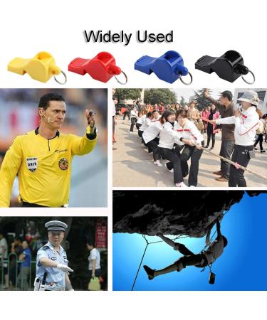 Yoezuo Pipe with Lanyard - 4 Colorful Plastic Whistles for Sports & PE | Football School Activities - Buy Online on SooperMarket.com