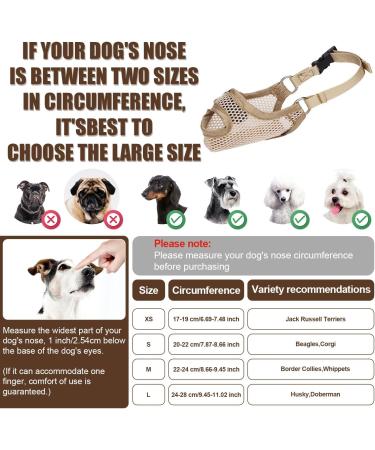 Soft Breathable Muzzle for Medium & Large Dogs - Anti-Barking & Chewing Solution Perfect Pet Gift - Buy Online on SooperMarket.com