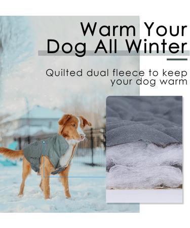 ThinkPet Dog Winter Cold Weather Coat - Waterproof Reversible Jacket for Small Medium Large Dogs - Warm Reflective Vest with Thick Padding - Size L (Green) - Buy Online on SooperMarket.com
