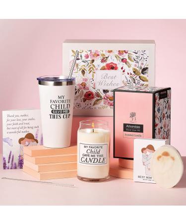 Gifts for Mom from Daughter, Son - Great Mothers Day Gifts for Mom, Birthday Gifts for Mom, Mother Day Gifts for Mom, Personalized Relaxing Spa Lavender Gifts Basket for Mom, Unique Mother's Day Gifts