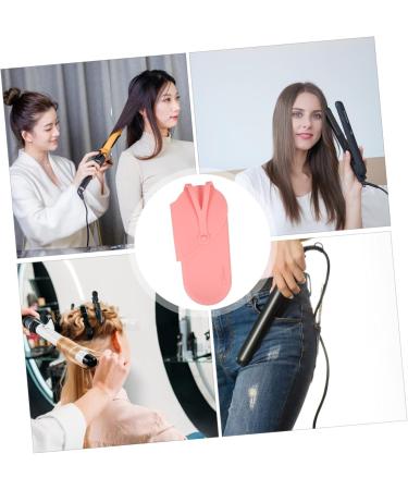 Mikinona Curling Iron Storage Bag Hair Iron Silicone Bag Portable Curling Iron Bag Hair Dryer Bag Hair Straightener Holder Hair Curling Iron Pouch Curling Iron Case Hanging Storage Pouch 29.50X13.50X2.00CM Pink - Buy Online on SooperMarket.com
