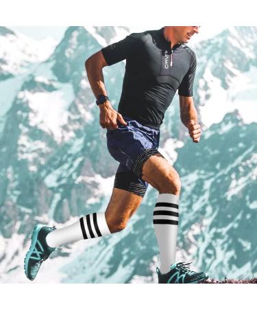 Compression Socks (6 Pairs) for Women and Men - Running, Sports, Pregnancy - Assorted - Large-X-Large - Buy Online on SooperMarket.com
