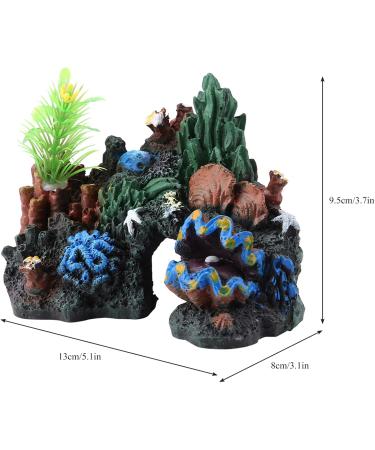 Aquarium Coral Rock Decoration Coral Reef Ornament Vivid Artificial Resin Coral Cave Environments Ornaments Aquarium Fish Tank Resin Decorations - Buy Online on SooperMarket.com