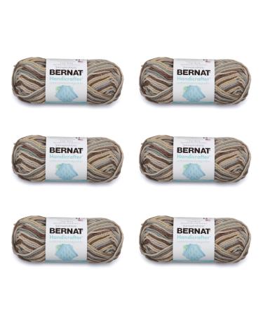 Bernat Handicrafter Cotton Earth Ombre Yarn - 6 Pack of 42.5g/1.5oz - Cotton - 4 Medium (Worsted) - 80 Yards - Knitting/Crochet Earth Ombre 6 Pack 6 Pack