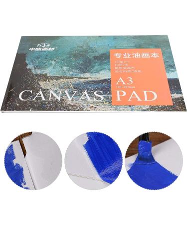 Beginner-Friendly A3 Oil Painting Paper Pad Book - Cotton Canvas Pad for Art Supplies - Buy Online on SooperMarket.com