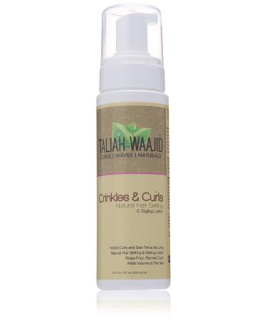 Taliah Waajid Black Earth Products Crinkles and Curls Natural Hair and Loc Styling Lotion  8 Ounce