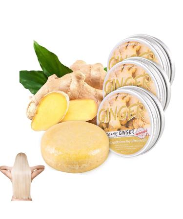 3PCS Ginger Hair Growth Shampoo  Anti Hair Loss Ginger Shampoo  Ginger Shampoo  Natural Organic Ginger Shampoo For Hair Growth